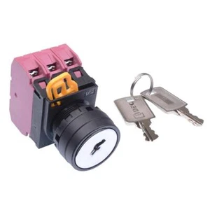 IDEC 22mm 3 Position Maintained Key Switch 3NC IP65 YW1K-3AE03 - Picture 1 of 1