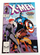 The Uncanny X-Men #268 1990 Marvel Jim Lee Black Widow Cap America
