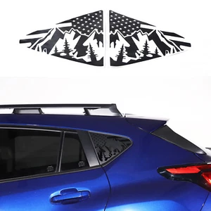 US Mountain Style Rear Triangle Window Sticker Vinyl For Subaru Crosstrek 2024+ - Picture 1 of 12