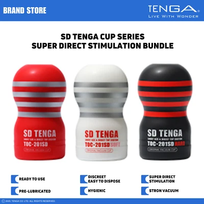 Paquete de aspiradora/stroker masculino prelubricado desechable TENGA SD Foto 1 de 4
