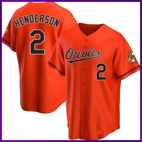 Gunnar Henderson #2 Baseball Jersey 2023 Season Print Orange Color S-5XL Cover