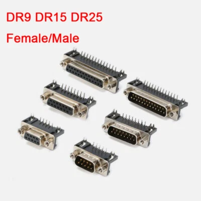 DR9/15/25Plug Socket Male/Female 9/15/25Pin D-SUB Assembly Solder Type Connector - Image 1 of 4