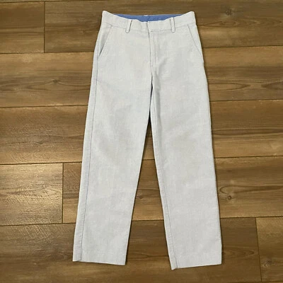 Pantalones delanteros planos azul claro Izod para niños talla 8 Foto 1 de 4