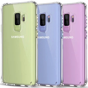 For Samsung Galaxy S9/S9 Plus/S8 Phone Case Clear Cover + Tempered Glass Screen - Picture 1 of 20