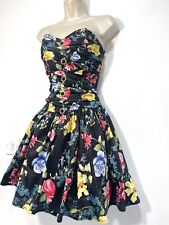 Black floral dress steampunk hell bunny gothic 10