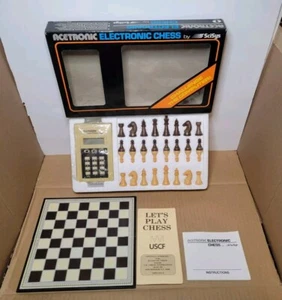 Vintage 1980's SciSys Acetronic Mini Electronic Chess Set - NEW IN BOX! - Picture 1 of 16