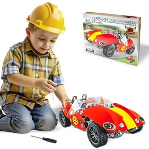 Kid DIY Metal Train 340PCS Kit Building Set Screws Connector Self Making Toy - Picture 1 of 9
