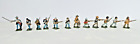 AMERICAN CIVIL WAR 25mm PAINTED METAL FIGURES x 12 - REDUCING PRIVATE COLLECTION