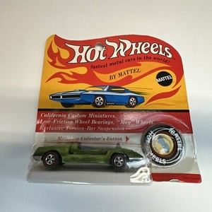 HOT WHEELS REDLINE  MOD QUAD BP BLISTER NEW NOC GREEN HTF NEW ONC CARD