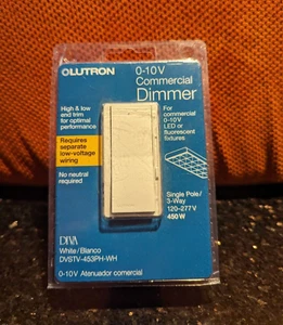 Lutron DVSTV-453PH-WH Diva 0–10 V Control Dimmer Set of 10 - Picture 1 of 5