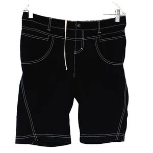 ATHLETA Women Bermuda Nylon Shorts Zips Sz 4 Black Beach Summer 46-11 - Picture 1 of 7