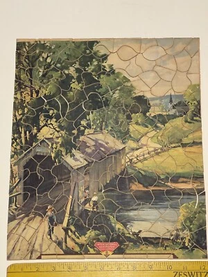 PUZZLE PUBLICIDAD TRACTOR EQUIPO AGRÍCOLA COSECHADORA INTERNACIONAL DE COLECCIÓN Foto 1 de 4