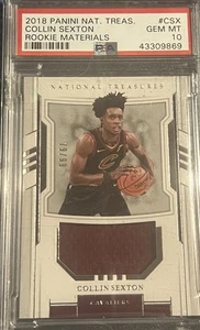 2018 National Treasures Rookie Materials Collin Sexton /99 PSA Gem Mint 10 Pop 1 - Bild 1 von 2