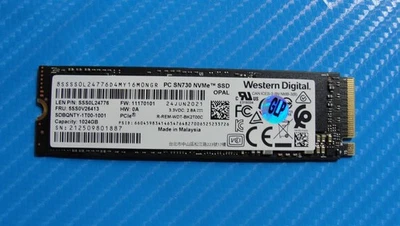 Lenovo X1 Carbon Gen 9 WD 1TB NVMe M.2 SSD Solid State Drive SDBQNTY-1T00-1001 - Image 1 of 2