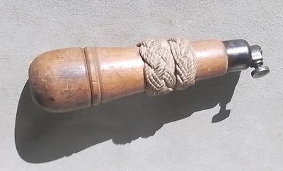 Antique Wooden TOOL HANDLE 9-Pc.  SET Bridgeport Mfg. Co., Conn. w Fancy Knot - Image 1 of 4