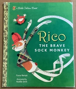 VG 2013 HC Little Golden First Edition Rico Brave Sock Monkey F Rempt N Smit - Picture 1 of 8