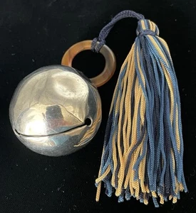 Vintage C&C Hallmarked Sterling Silver Birmingham 1969 Ball Christening Rattle - Picture 1 of 4