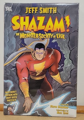 Shazam! The Monster Society of Evil tapa dura de gran tamaño Jeff Smith fuera de stock nuevo sellado Foto 1 de 4