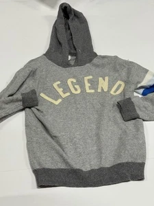 Gap Kids Hoodie Sweater Large 14/16 Gray Legend Spell Out Wool Blend - Picture 1 of 5