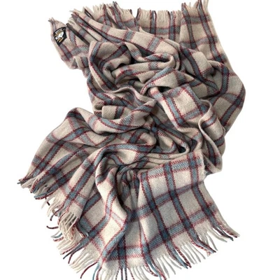 Vintage Pitlochry Homespun Wool Blanket, Woven in Scotland, Tartan Plaid Throw - Image 1 of 4