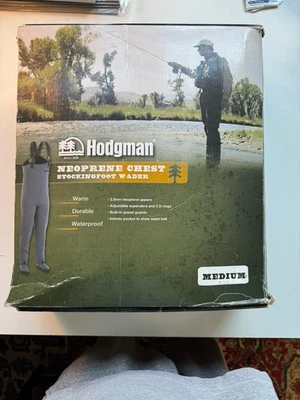 New Hodgman 3.5mm Neoprene Stocking Feet Waders Size Medium Men’s Fly Fishing - Image 1 of 4