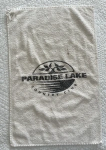 Vintage PARADISE LAKE COUNTRY CLUB Golf Handtuch Mogadore OH - Bild 1 von 5