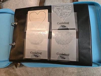 Cuttlebug Provo Craft Lot 38 Die Cut Shapes w/ Zipper Case - Image 1 of 4