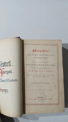 Shropshire Its Early History and Antiquities First Edition 1864 Rebound - image 1 of 4