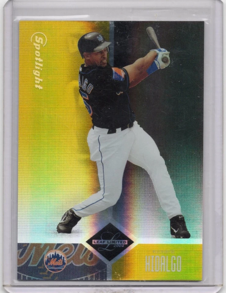 Leaf Limited Spotlight Gold 2004 Richard Hidalgo #129 02/25 New York Mets SSP Foto 1 de 1