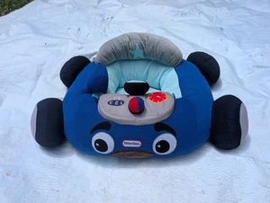 Little Tikes Copper Cop Car Plush Activity Baby Floor Play Chair Rare 26"x22" - Picture 1 of 13