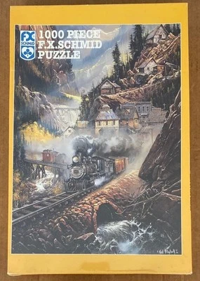 FX Schmid Silver Belle Run 1000-Piece Jigsaw Puzzle Ted Blaylock Art NEW SEALED - Image 1 of 3