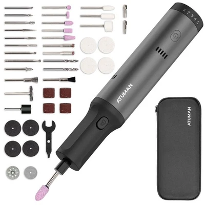 Cordless Rotary Tool Kit, 7.2V with Higher Torque, More Powerful, 5 Speeds 10... - Image 1 of 4