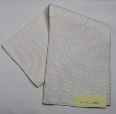 Ralph Lauren 25"X26" Remanente de Tela "Lino Guijarro" Color Crema Claro Foto 1 de 4