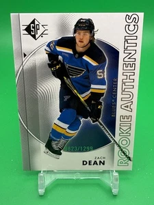 2024-25 Upper Deck SP Rookie Authentics Zach Dean/1299 - Picture 1 of 9