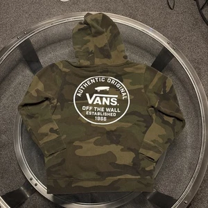 Vans hoodie sweater Kids Boys M Green skate skateboard camo - Picture 1 of 7