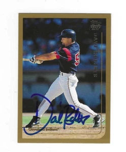 Handsignierte DAVE ROBERTS 1999 Topps Traded Cleveland Indians Karte #T32 mit Echtheitszertifikat - Bild 1 von 1
