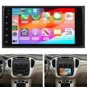 2+64GB CarPlay For 2000-2007 Toyota Highlander Android 15 Car Radio Stereo GPS - Foto 1 di 22