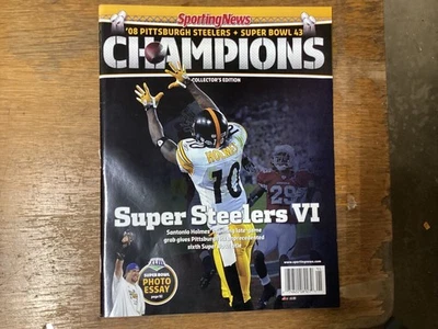 Magazine—Sporting News 2008 Pittsburgh Steelers Supe Bowl 43 Foto 1 de 3