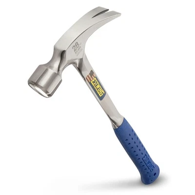 Estwing E3/28s Straight Claw Framing Hammer - Vinyl Grip 28oz - Image 1 of 4