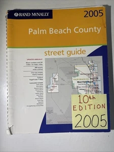 Palm Beach County Florida Street Guide 2005 Rand McNally Atlas Boca Raton FL Map - Picture 1 of 17
