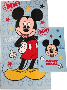 Set TOPOLINO Asciugamani 1+1 Disney in Spugna Cotone - Picture 1 of 4