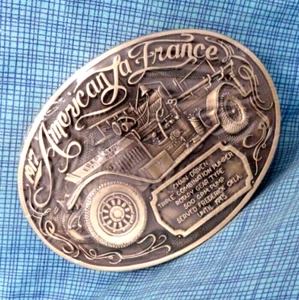 Feuerwehrauto Gürtelschnalle Oklahoma Firefighters Museum # 1. Auflage neu aus altem Lagerbestand Vintage 80er .SHY765 - Bild 1 von 8