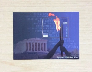 FRANCOBOLLI BELGIO -FOGLIETTO -OLIMPIADI ATENE 2004 - 0,80 CENT 2004 - NEW - Picture 1 of 1