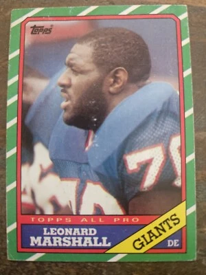 1986 Topps Football Leonard Marshall #148 - Image 1 of 2