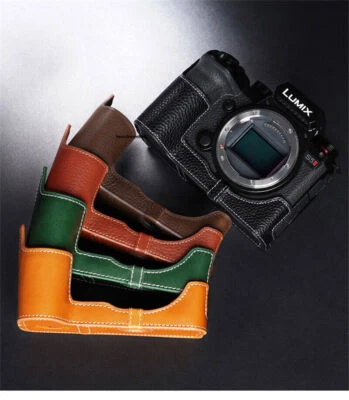 TP Estuche Hecho a Mano Panasonic LUMIX S5II Cuero Medio Estuche Cámara S5M2 Cubierta Inserto Foto 1 de 4