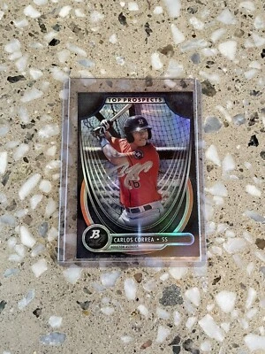 2013 Bowman Platinum Top Prospect Carlos Correa Autograph Signed MINT CONDITION - Image 1 of 4