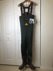 Pro Gear NEW BOOTFOOT WADERS 200GRAMS THINSULATE Sz 11 GREEN.