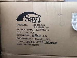 NEW BOX OF 30 SAVI ASSET TRACKING TAGS RFID GPS SHIPPING ST-410-108 - Picture 1 of 11