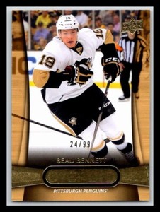 2013-14 Upper Deck Overtime Gold #4 Beau Bennett 24/99 !!