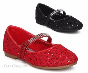 red sparkly childrens shoes